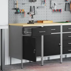 Werk kast met lade 2 pcs en Grijs 100 x 55 x 85 cm>vidaXL Sale