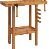 Werkbank met bankschroeven 92x48x83 cm massief acaciahout>vidaXL Clearance