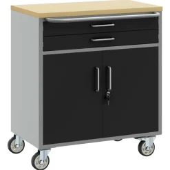 Werkbank met lade met wiel en Grijs 75 x 45 x 85 cm>vidaXL Sale
