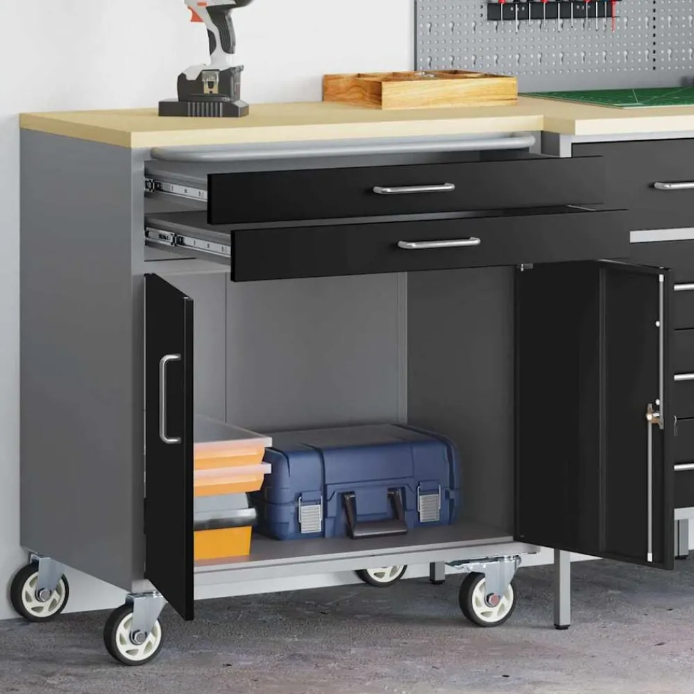 Werkbank met lade met wiel en Grijs 75 x 45 x 85 cm>vidaXL Sale