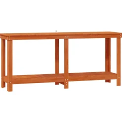 Bouwbeslag*vidaXL Werkbank 180 x 50 x 80 cm Massief grenenhout Waskleur bruin