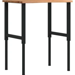 Werkbank 80x60x(71,5-98) cm eikenhout lichtbruin>vidaXL Online