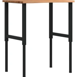 Werkbank 80x60x(71,5-98) cm eikenhout lichtbruin>vidaXL Online