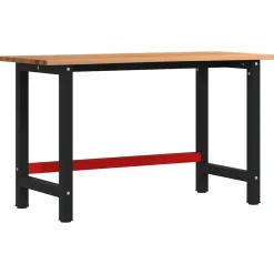 Bouwbeslag*vidaXL Werkbank 140x60x81,5 cm massief eikenhout Lichtbruin