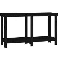 Bouwbeslag*vidaXL werkbank 140x50x80 cm massief grenenhout Zwart