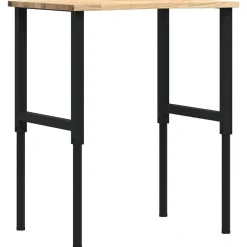 Werkbank 80x60x(71,5-98) cm massief eikenhout>vidaXL New