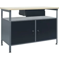 Bouwbeslag*vidaXL Werkbank 120x60x85 cm staal zwart