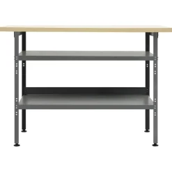 Werkbank 120x60x85 cm staal grijs>vidaXL Outlet
