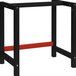 Werkbankframe 80x57x79 cm metaal zwart en rood>vidaXL Sale
