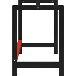 Werkbankframe 80x57x79 cm metaal zwart en rood><noscript><img width=