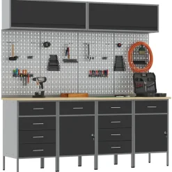 Werkkast set met lade met opslag met slot 10 pcs><noscript><img width=