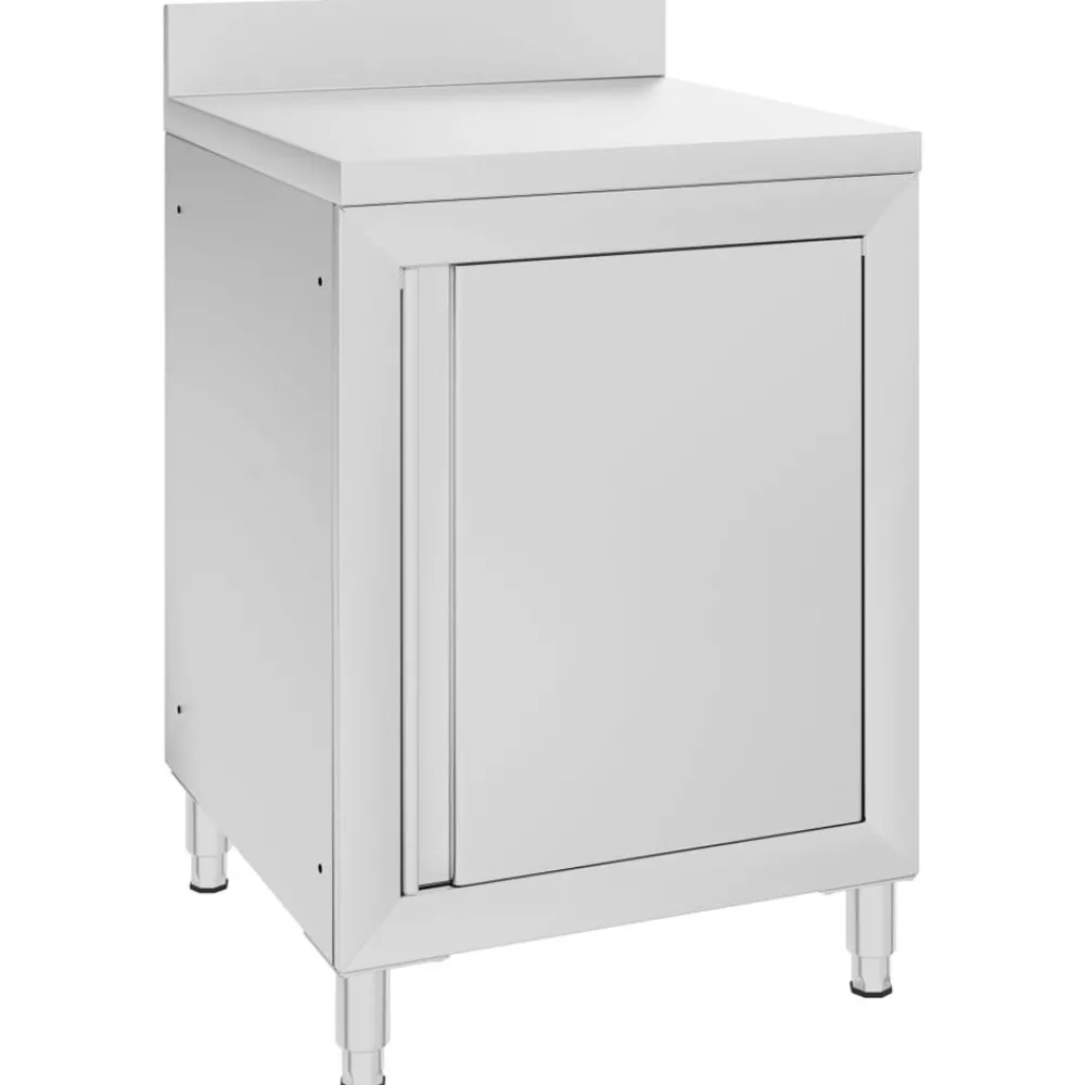 Catering & Horeca*vidaXL Werktafel met kast commercieel 60x60x96 cm roestvrij staal