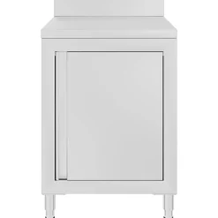 Catering & Horeca*vidaXL Werktafel met kast commercieel 60x60x96 cm roestvrij staal