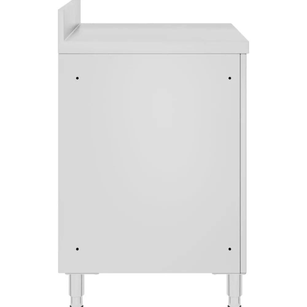 Catering & Horeca*vidaXL Werktafel met kast commercieel 60x60x96 cm roestvrij staal