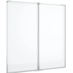 Whiteboard magnetisch inklapbaar 80x80x1,7 cm aluminium>vidaXL
