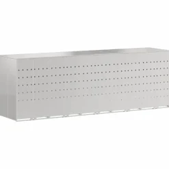 Huishoudelijke Benodigdheden*vidaXL Wieltjesbakopslag voor 3 bakken Zilver 340 x 77.5 x 115.5 cm