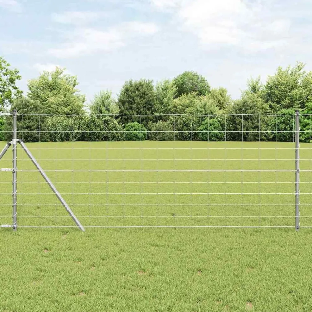 Tuinafscheidingen*vidaXL Wilde Hek Warm Verzinkt 1000 x 100 x 0.18 cm IJzer
