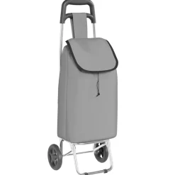 Bagage & Tassen*vidaXL Winkel trolley 35 x 28 x 92 cm Oxford stof Grijs
