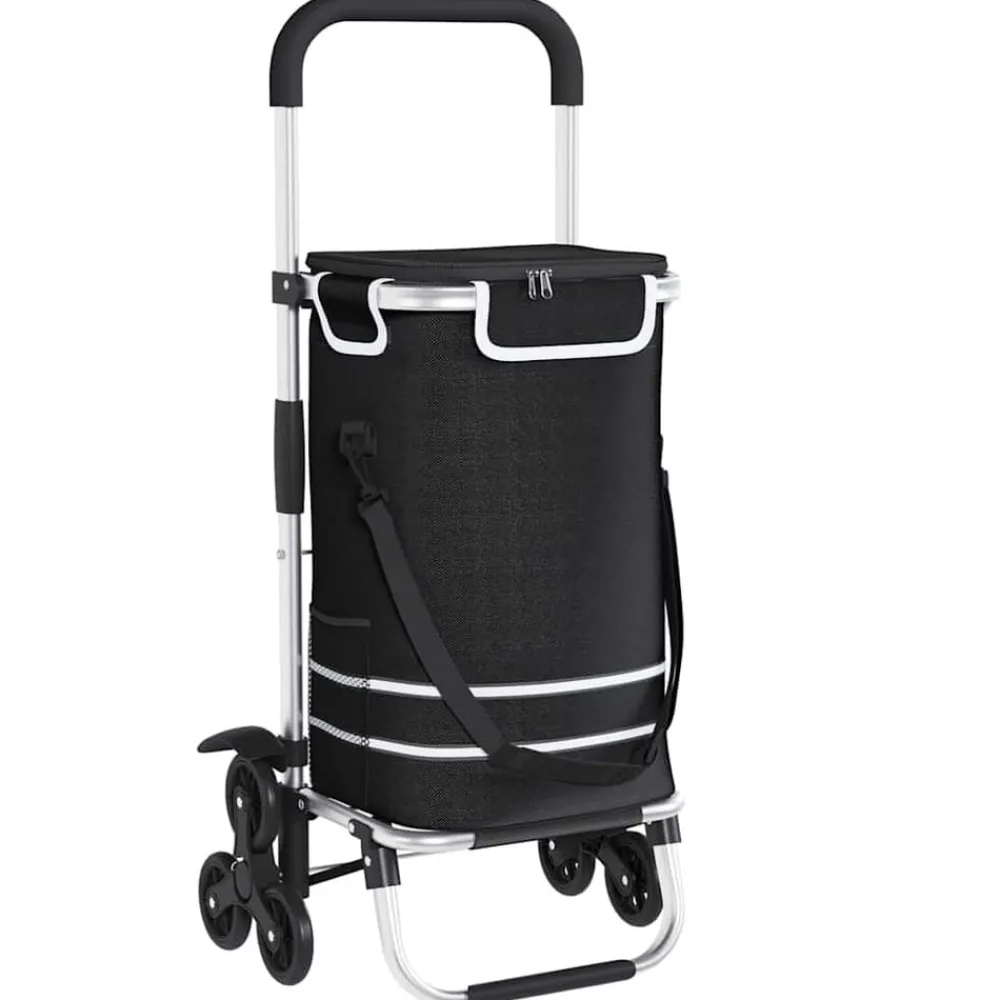 Bagage & Tassen*vidaXL Winkel trolley 47 x 39 x 100,5 cm Oxford stof Zwart
