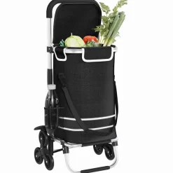 Bagage & Tassen*vidaXL Winkel trolley 47 x 39 x 100,5 cm Oxford stof Zwart