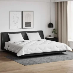 Linnengoed*vidaXL Winter Dekbed met kussen 3 pcs Wit Microvezel