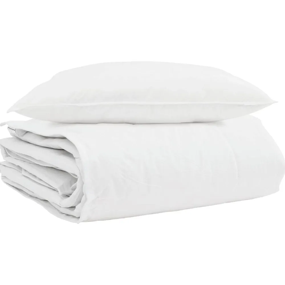 Winter Dekbed met kussen 2 pcs Wit Donsveertjes>vidaXL Hot