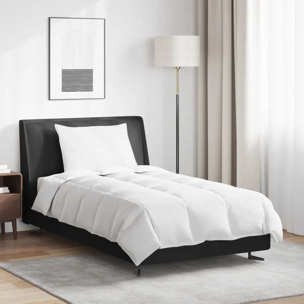 Winter Dekbed met kussen 2 pcs Wit Donsveertjes>vidaXL Hot