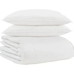 Winter Dekbed met kussen 3 pcs Wit Donsveertjes>vidaXL Discount