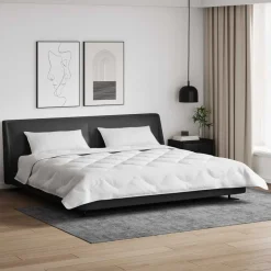 Linnengoed*vidaXL Winter Dekbed met kussen 3 pcs Wit Microvezel