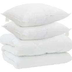 Winter Dekbed met kussen 3 pcs Wit Microvezel>vidaXL Sale