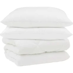Winter Dekbed met kussen 3 pcs Wit Microvezel>vidaXL Sale