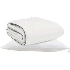 Winter Dekbed met kussen 2 pcs Wit Donsveertjes>vidaXL Sale