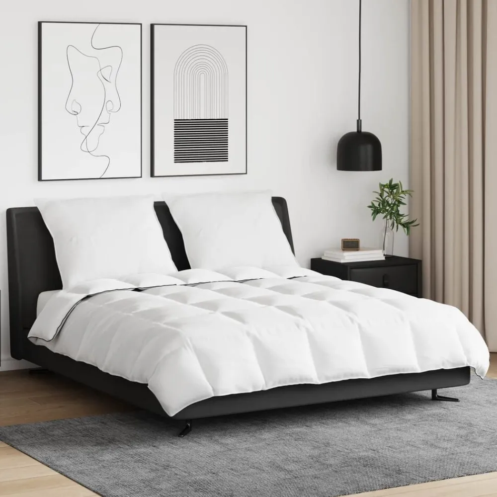 Winter Dekbed met kussen 3 pcs Wit Donsveertjes>vidaXL Outlet