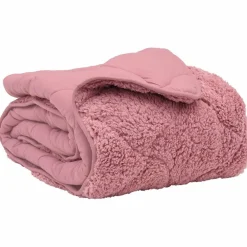 Linnengoed*vidaXL Winter Dekbed 220 x 240 cm Microfiber en Teddy fleece Roze