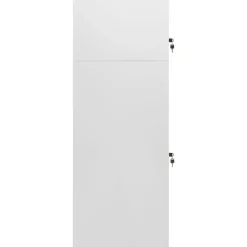 Buitensport*vidaXL Zadelkast 53x53x140 cm staal Lichtgrijs