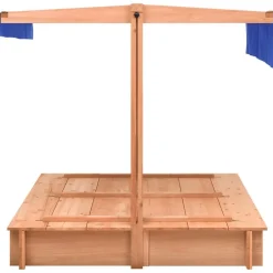 Buitenspeelgoed*vidaXL Zandbak met dak 112x112x112 cm vurenhout