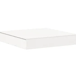 Buitenspeelgoed*vidaXL Zandbak met deksel 111x111x19,5 cm massief grenenhout Wit