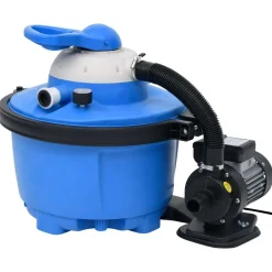 Zandfilterpomp 200 W 25 L 385x620x432 mm blauw en zwart>vidaXL Best