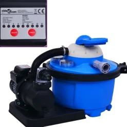 Zwembaden & Spa'S*vidaXL Zandfilterpomp met timer 450 W 25 L