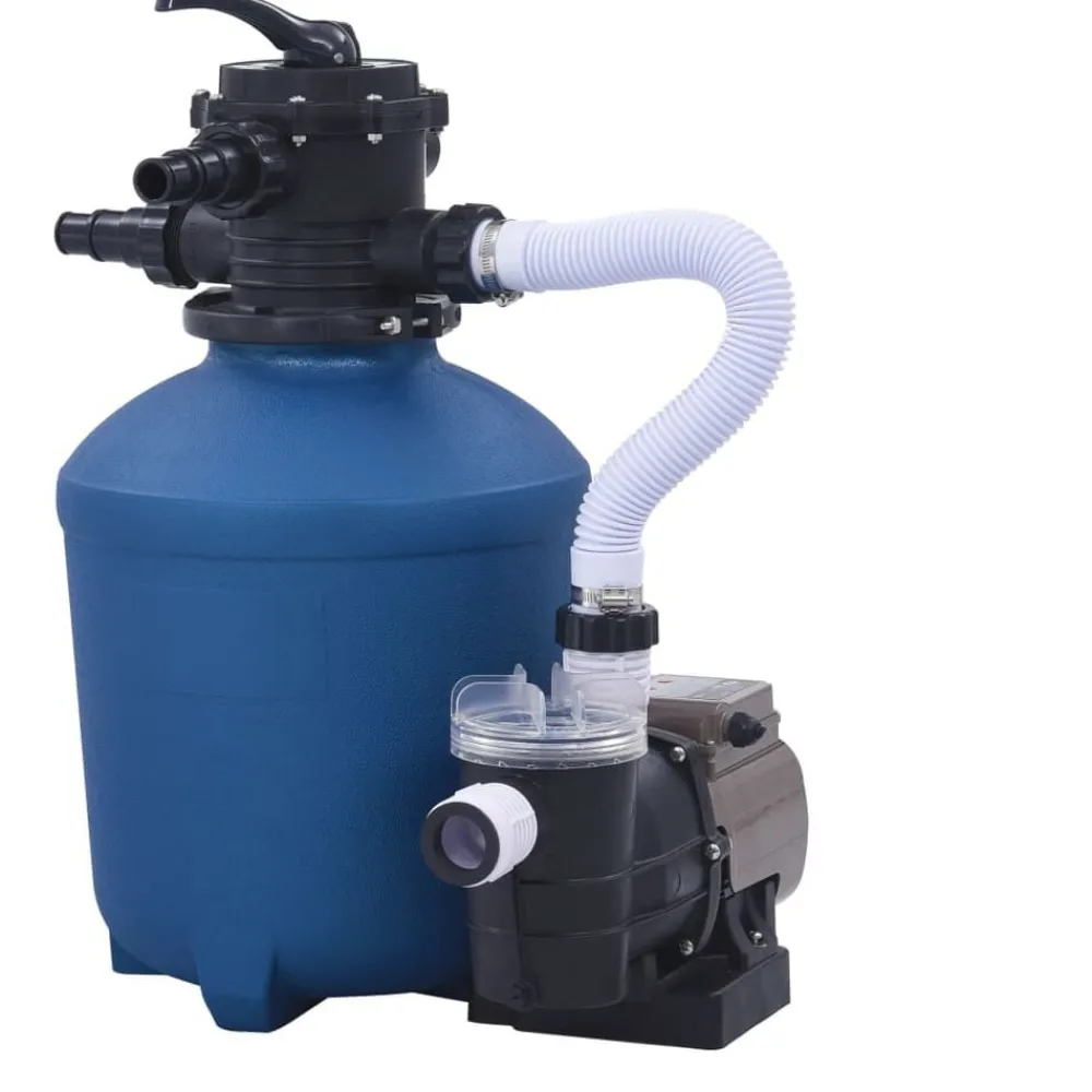 Zwembaden & Spa'S*vidaXL Zandfilterpomp met timer 530 W 10980 L/u