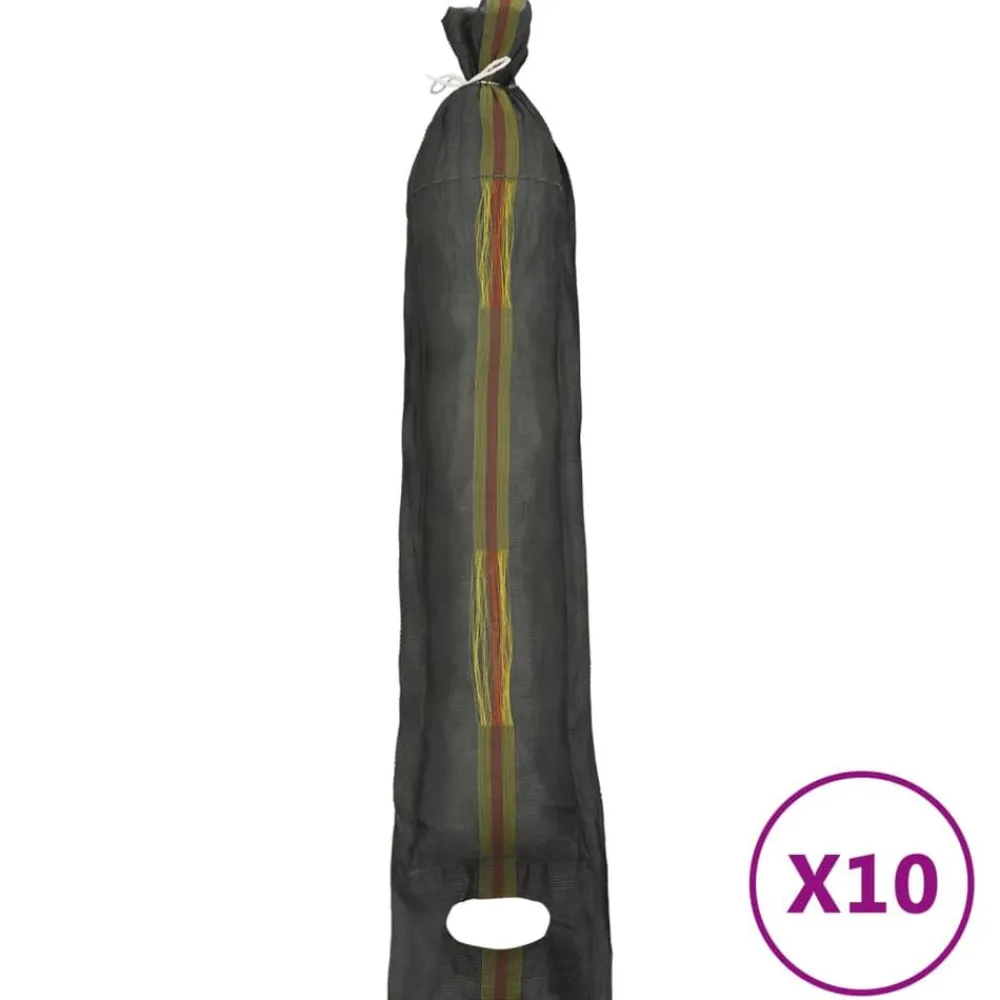 Industriële Opslag*vidaXL Zandzakken 10 st 103x25 cm HDPE donkergroen