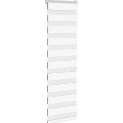 Woon- & Tuinaccessoires*vidaXL Zebra rolgordijn 40x100 cm stofbreedte 35,9 cm marmerbeige Wit