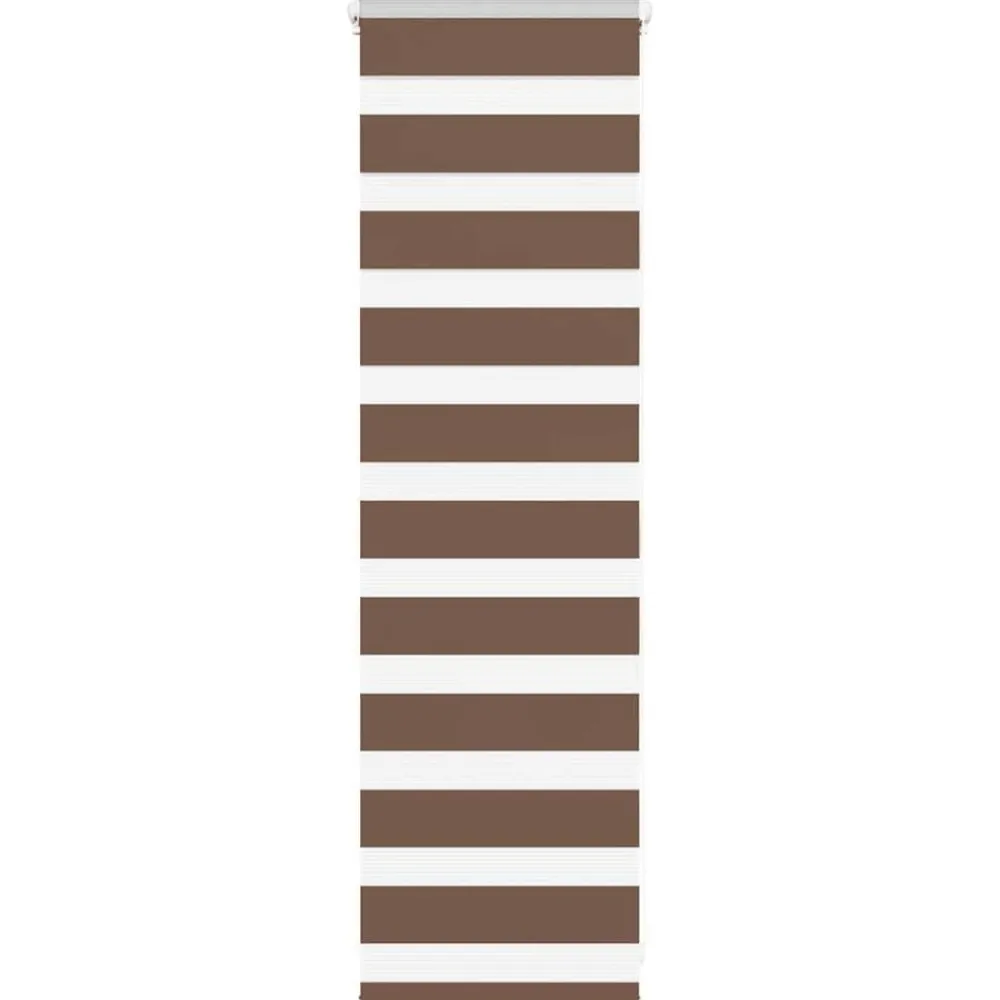 Woon- & Tuinaccessoires*vidaXL Zebra rolgordijn 40x100 cm stofbreedte 35,9 cm polyester Bruin