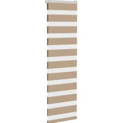 Woon- & Tuinaccessoires*vidaXL Zebrajaloezie 40x100 cm stofbreedte 35,9 cm polyester zandbruin sand brown