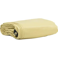 Bouwbeslag*vidaXL Zeil 650g / m² 3 x 3 m Canvas met PVC-coating Beige