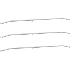 Zeildoekbevestiging voor aanhangwagens 3 pcs Zilver 130-210 cm>vidaXL Online