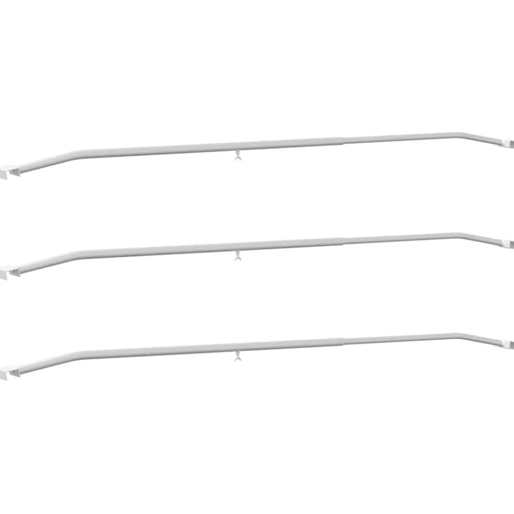 Zeildoekbevestiging voor aanhangwagens 3 pcs Zilver 130-210 cm>vidaXL Online