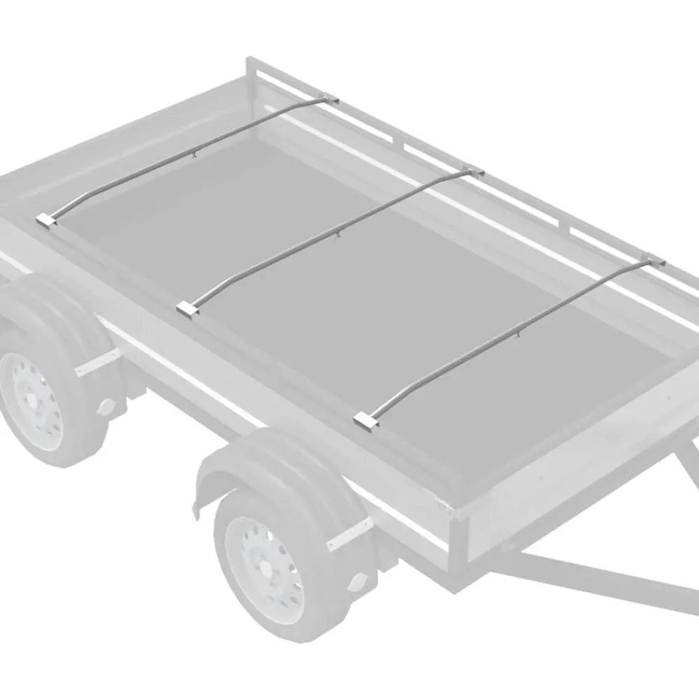 Zeildoekbevestiging voor aanhangwagens 3 pcs Zilver 130-210 cm>vidaXL Online