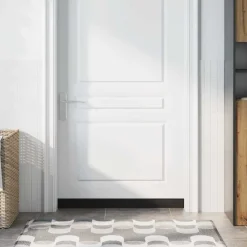 Bouwmaterialen*vidaXL Zelfklevende Deurborstels 2 pcs 100 cm Aluminium Legering Zwart