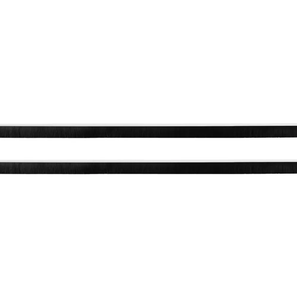 Bouwmaterialen*vidaXL Zelfklevende Deurborstels 2 pcs 100 cm Aluminium Legering Wit